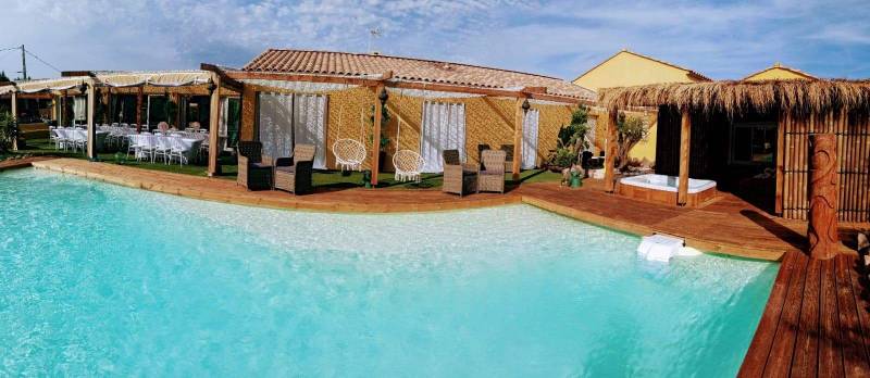 Location villa de luxe avec spa piscine privée jacuzzi sauna côte d'azur var 83 region la farlede pour mariage evjf ou evg 